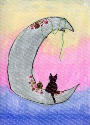Picture of Cat On Moon